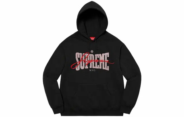Supreme SS22 Week 5 Embroidered Chenille Hooded Sweatshirt