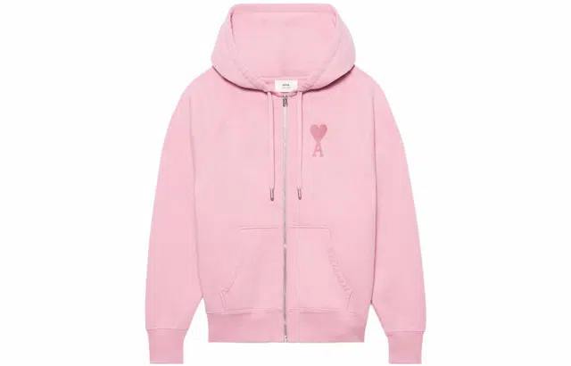 AMIPARIS Logo Hoodie Pink
