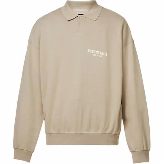 Fear of God Essentials Ls Polo Desert Taupe