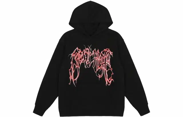 Revenge BLACK RED LIGHTNING HOODIE
