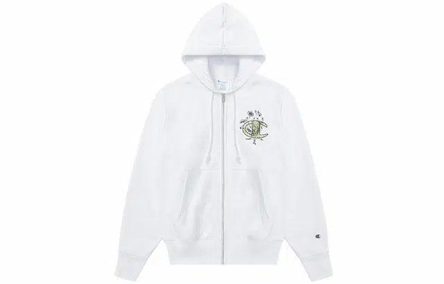 Champion US Life Logo Zip Floral Sweatshirt