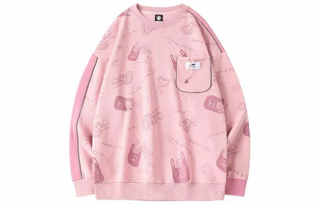 LAMLICKA Pullover Sweatshirt Pink