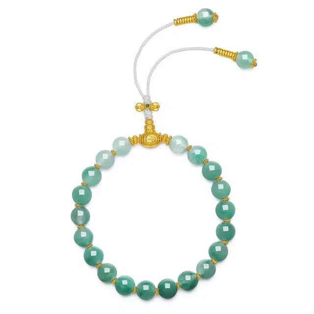 翠雅金楼 福运满满 新中式国风小众简约设计  日常通勤旗袍汉服穿搭配饰 独龙玉 手串 女款