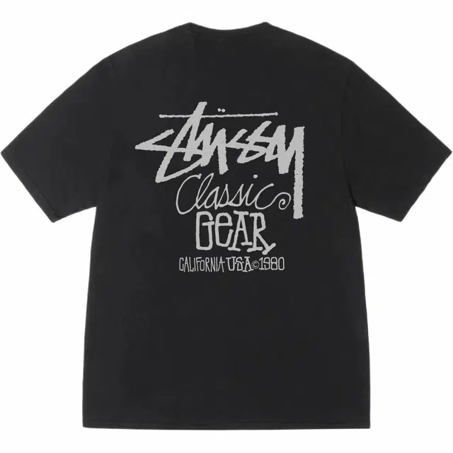 Stussy SS25 CLASSIC GEAR TEE PIGMENT DYED logoT