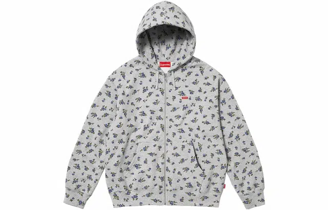 Supreme FW23 WEEK1 SMALL BOX ZIP UP HOODED SWEATSHIRT Logo
