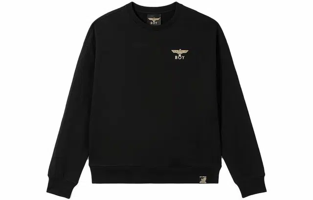 Boy London Letter Print Crewneck Sweatshirt Black