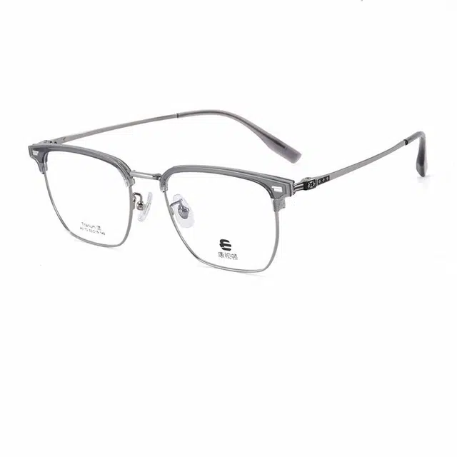 【联系客服可选配镜套餐】 康视顿 复古流行眉框精湛做工 注塑钛 眉毛框/眉线框 光学镜架 男女同款情侣款