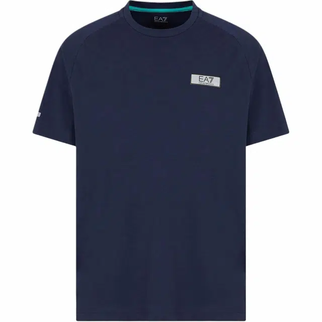 Emporio Armani EA7 SS24 Logo T-Shirt Navy