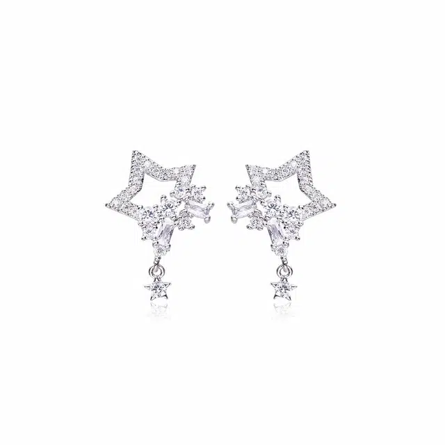 希遇 极光星象 新中式国朝轻奢 小众设计 精致气质优雅 高级温柔大方 合金 耳环 男女同款情侣款