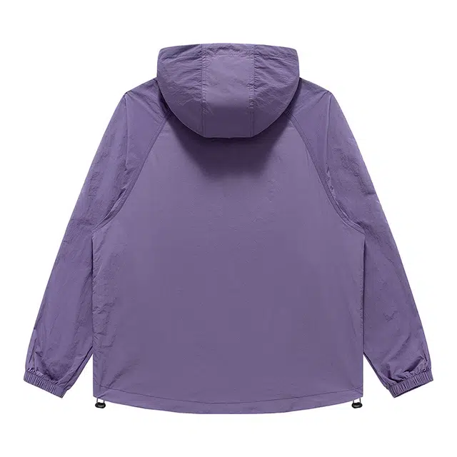 赞仕 轻薄凉感纯色山系户外连帽长袖防晒服 男女同款