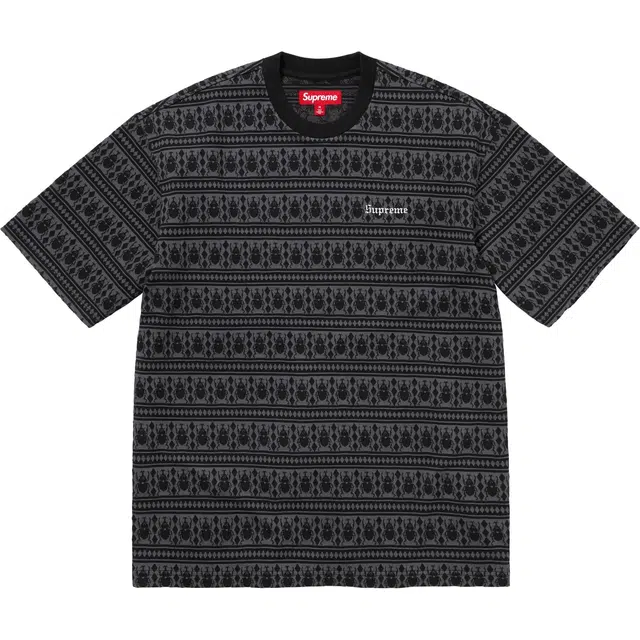 Supreme FW24 WEEK1 Jacquard Scarab SS Top T