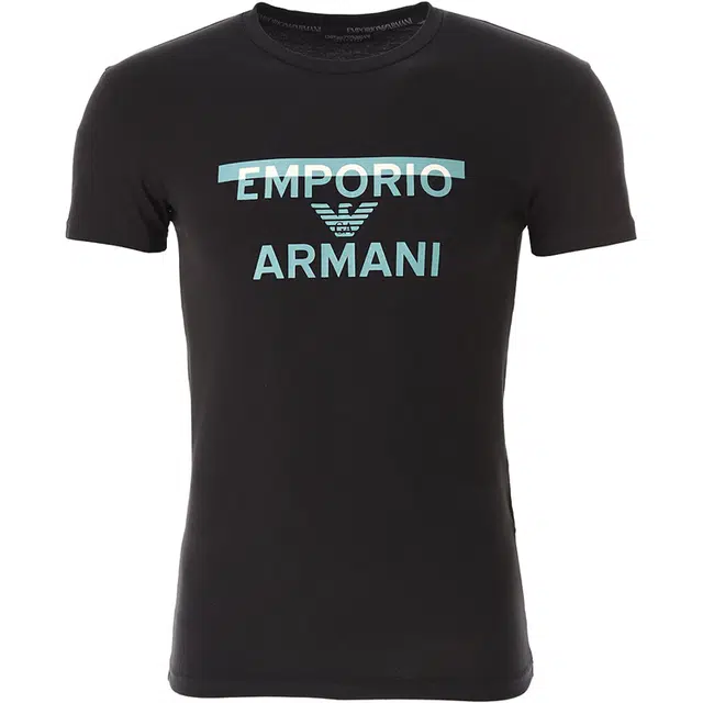 Emporio Armani SS24 Logo T-Shirt Black