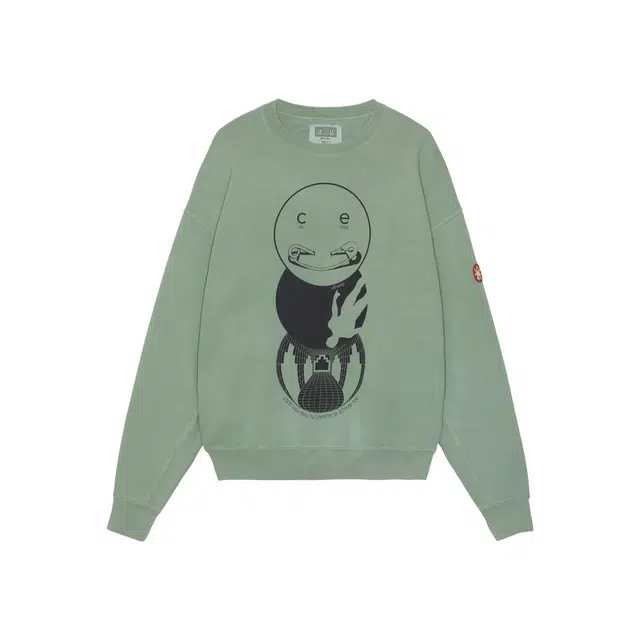 Cav Empt FW22 Geometric Print Crewneck Sweatshirt