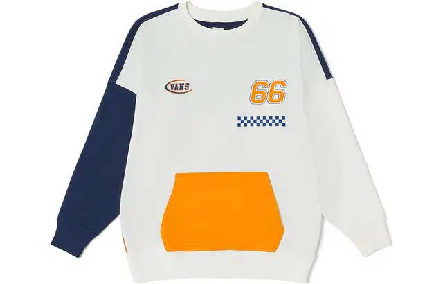 Vans Colorblock Letter Number Crewneck Sweatshirt