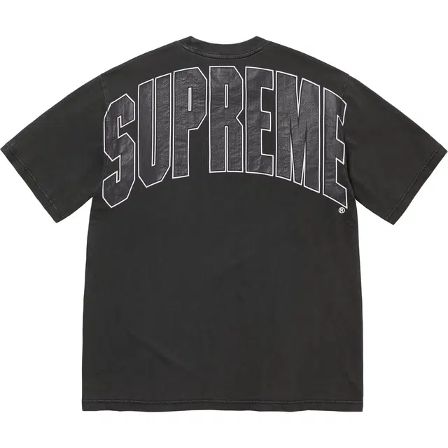 Supreme FW24 WEEK1 Cracked Back Arc SS Top logoT