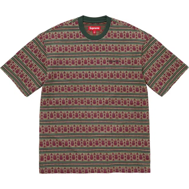 Supreme FW24 WEEK1 Jacquard Scarab SS Top T