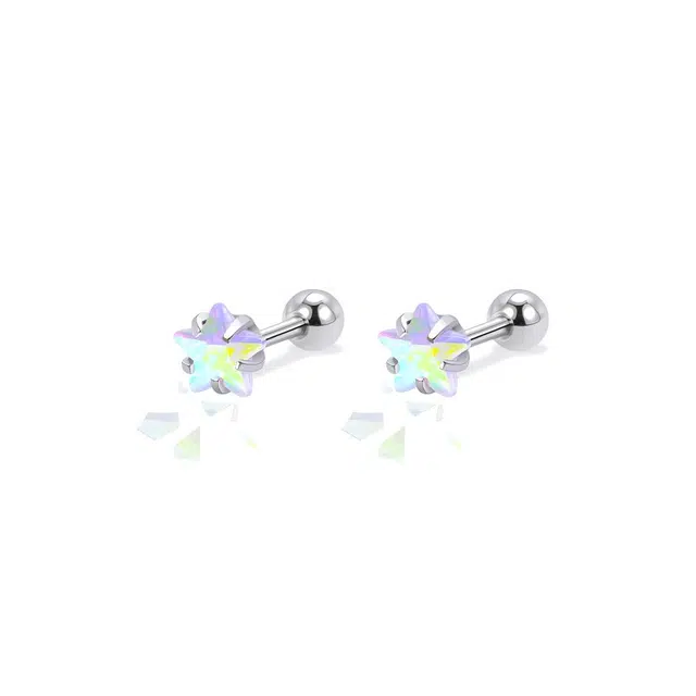 希遇 芒星 幻境漫格 精致  大小搭配  套装冷淡风创意设计简约时尚百搭 小众设计 合金 耳钉 男女同款情侣款