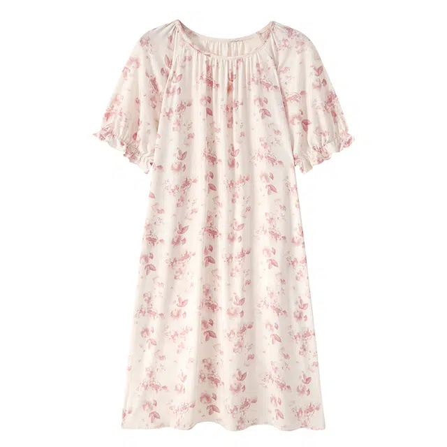 向薇 凉感短袖甜美高级感睡裙 女款 图片色