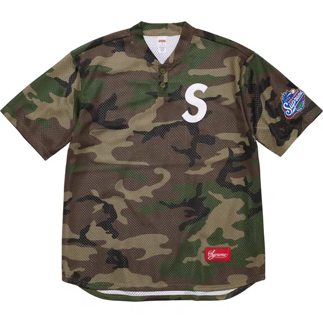 Supreme FW24 WEEK1 S Logo Baseball Henley T