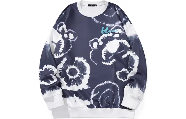 bt Graffiti Letter Print Cardigan Sweatshirt