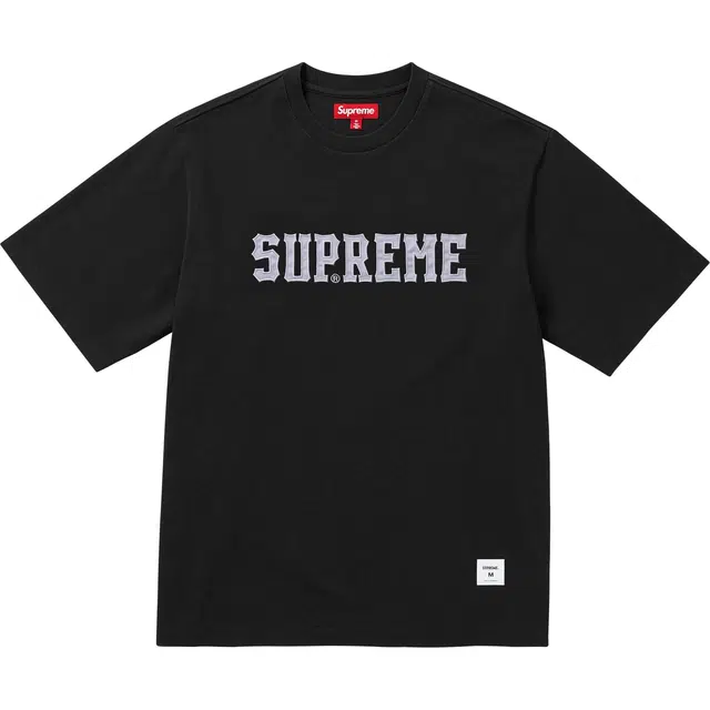 Supreme FW24 WEEK1 Twill Appliqu SS Top logoT
