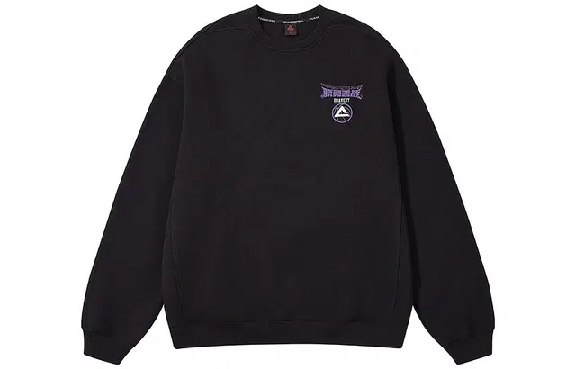 Peak Basketball Cartoon Crewneck Sweatshirt Black