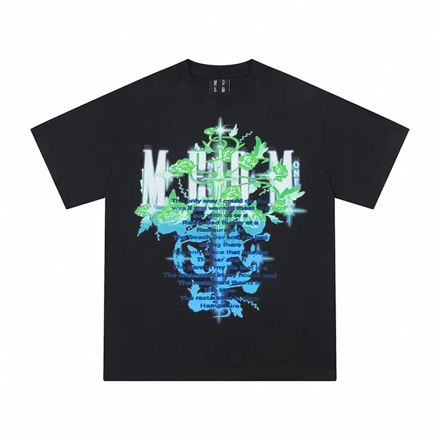 MEDM Rose and Sword Print T-Shirt