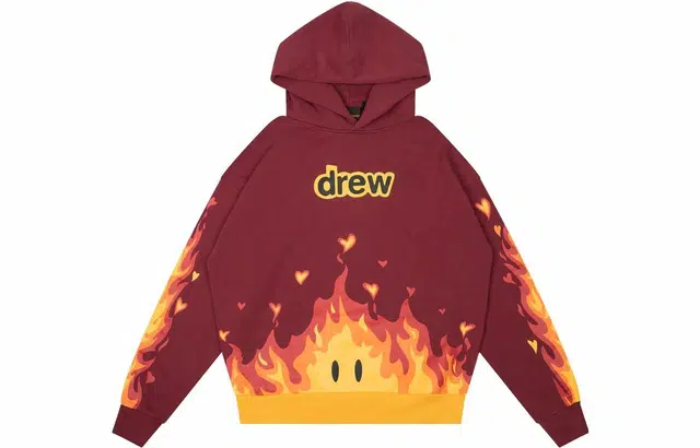 Drew House FW22 Fire Hoodie Logo