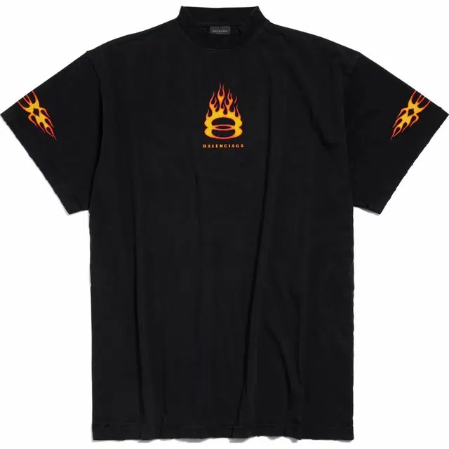 Balenciaga SS24 Flame Logo T-Shirt