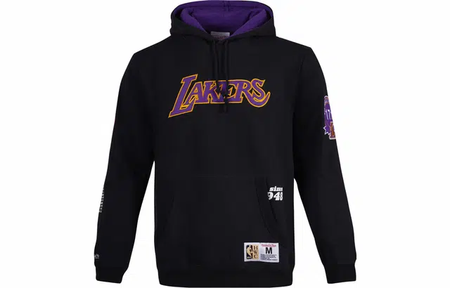 Mitchell & Ness Logo Hoodie Lakers Black