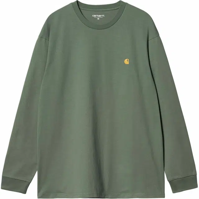 Carhartt WIP SS24 creen LS Chase T-Shirt LOGO T