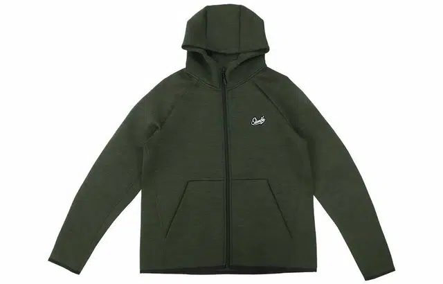 slamble Zip Letter Print Hoodie