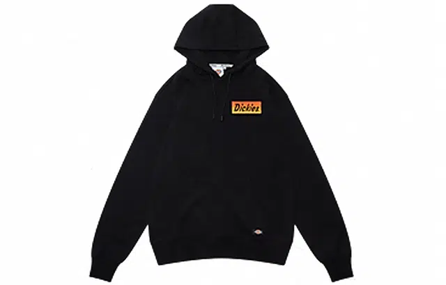 Dickies Letter Embroidered Hoodie Black