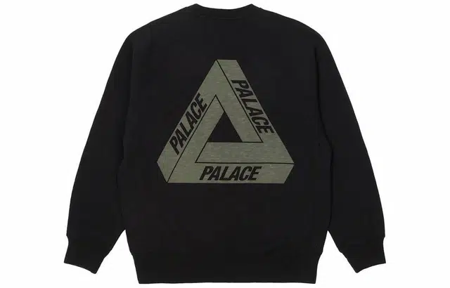 PALACE FW22 Tri-Ferg Slub Crew Black