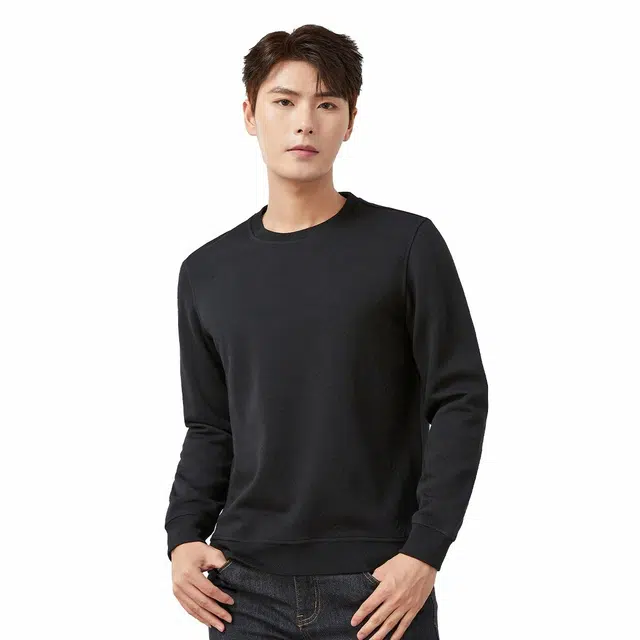 富铤 美式复古基础长袖百搭圆领上衣卫衣 男款