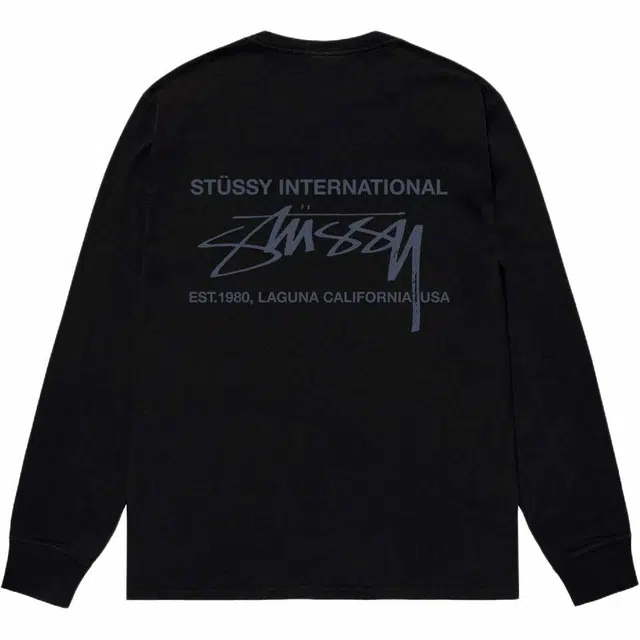 Stussy FW24 SMOOTH INTERNATIONAL LS TEE logoT