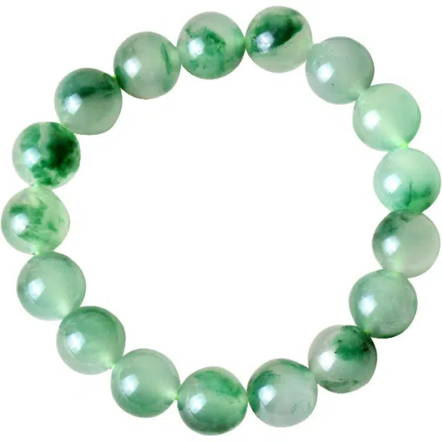 世存 新中式翠绿珠 独龙玉 手串 女款