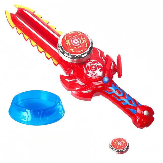 古欧 炫酷战剑陀螺双人对战 震动灯光 早教益智玩具