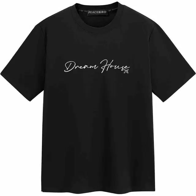 PEACEBIRD MEN Daria Song Tee Black