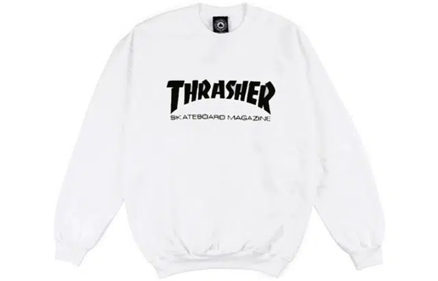Thrasher Skate Mag Crew White