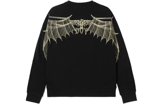 Boy London SS23 Wings Eagle Crewneck Sweatshirt Black