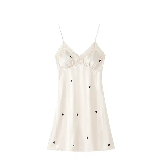 俏韵 休闲舒适时尚无袖家居服睡裙 女款 杏色