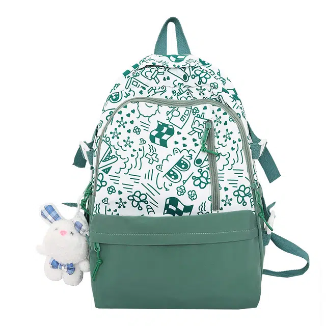 恒源祥 原宿涂鸦 尼龙 双肩包 男女同款情侣款 多色