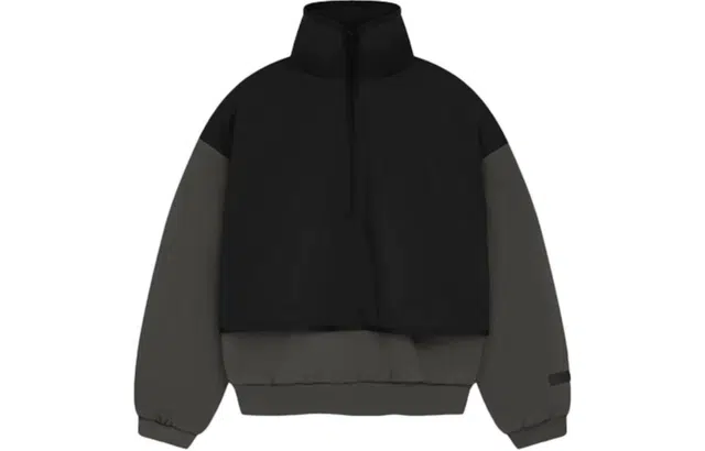 Fear of God Essentials SS24 Nylon Fleece Mockneck Sweat InkJet Blk