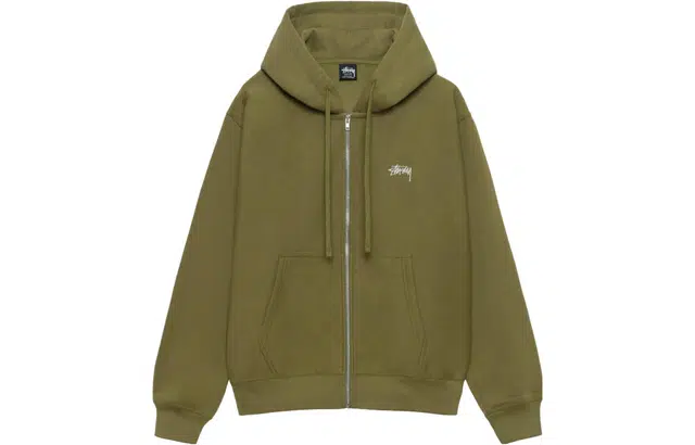 Stussy Stock Logo Zip Hoodie