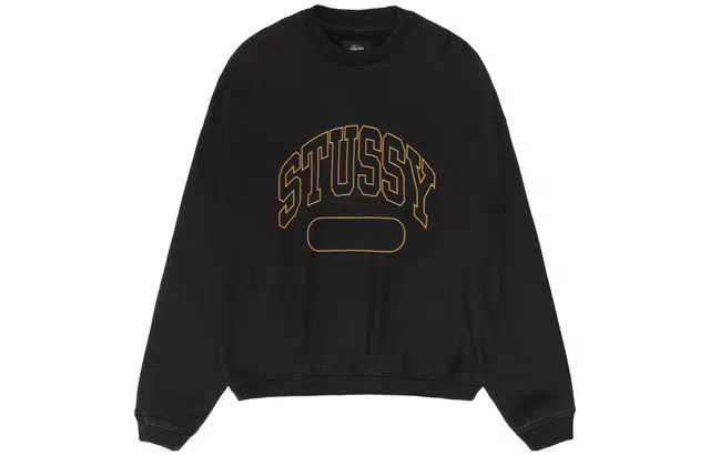Stussy FW23 VARSITY OVERSIZED CREW Logo