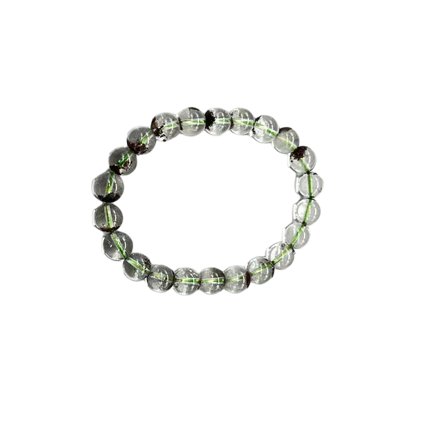 迈奇的礼物 聚宝盆单圈 好运自然招财吸金天然 绿幽灵 手串 男女同款情侣款