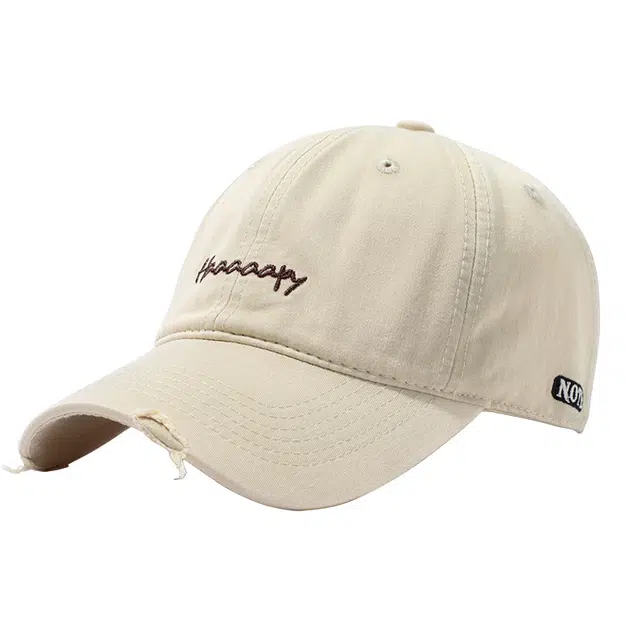 南极人 字母刺绣软顶水洗棒球 潮流韩版百搭弯檐遮颧骨显脸小休闲遮阳 棉 鸭舌帽 男女同款情侣款