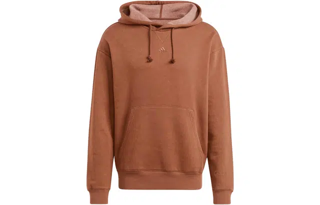 adidas All Szn Garment-Wash Hoodie Brown