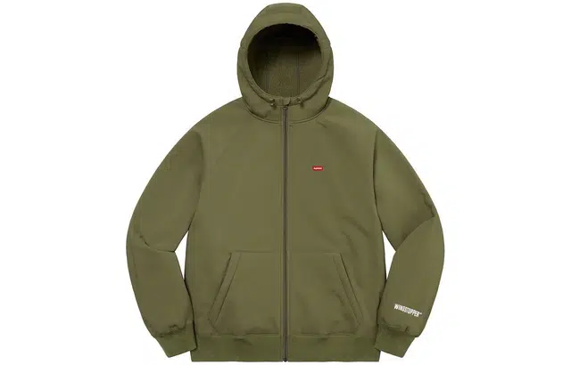 Supreme FW22 Week 18 x Gore-tex Windstopper Zip Up Hooded Sweatshirt Logo